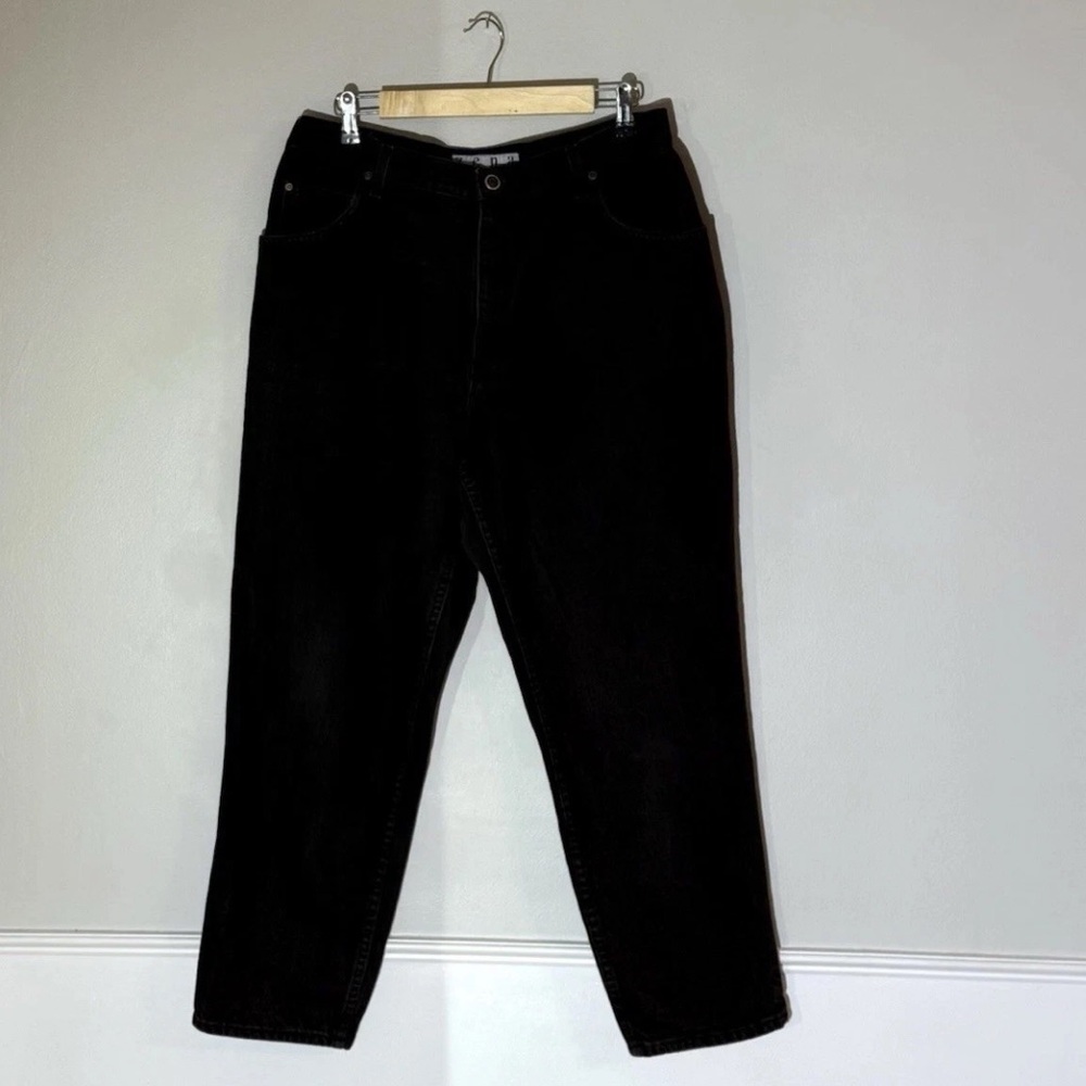 ZENA Jeans Company Women’s Size 16P Black Denim 100% Cotton Made In USA